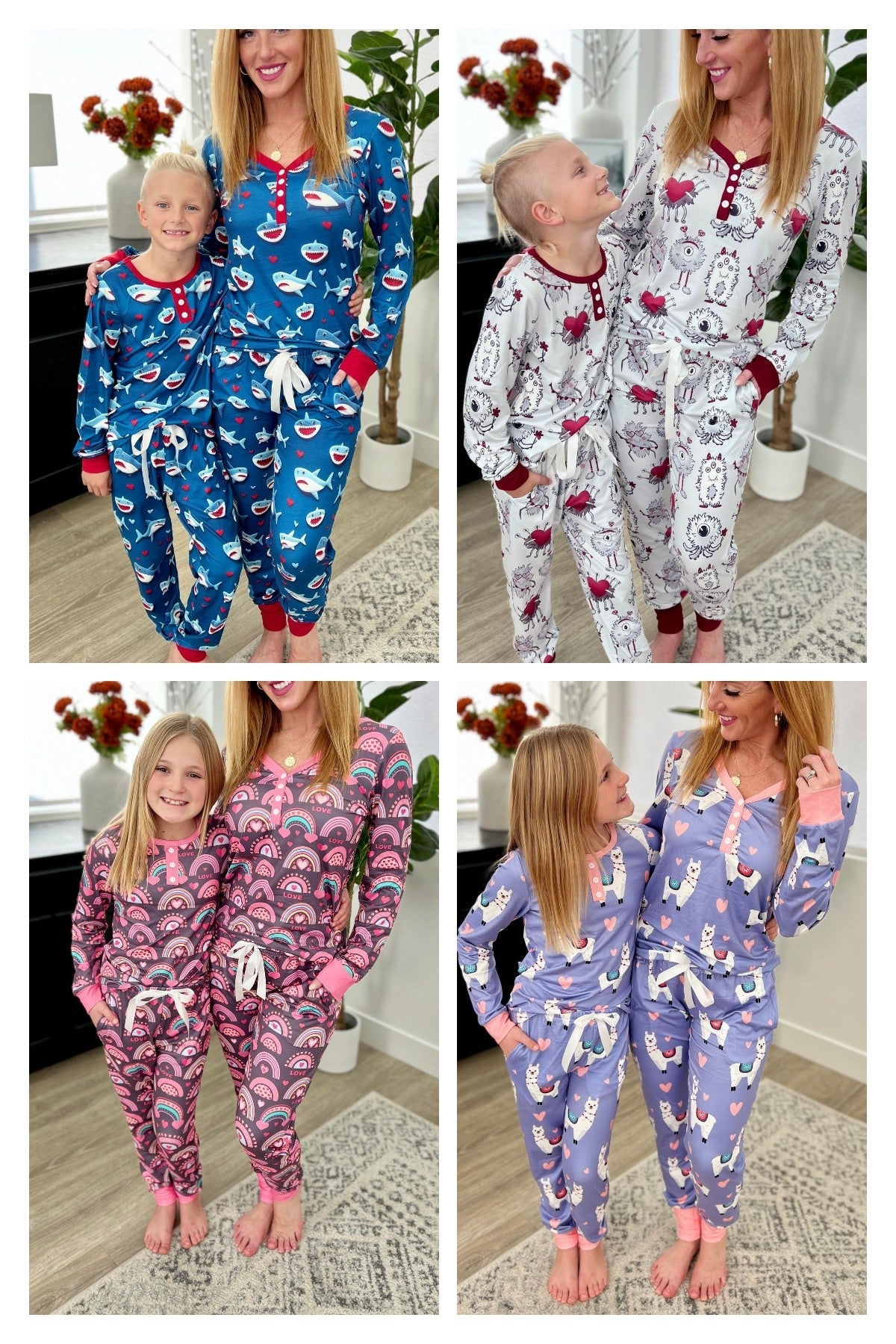 Matching valentine pajamas hot sale