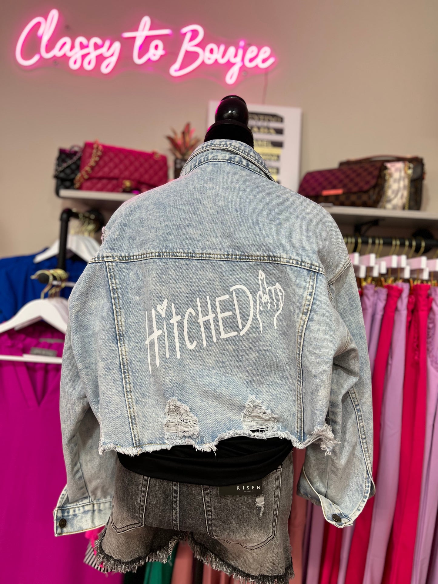 Bridal Cropped Jean Jacket