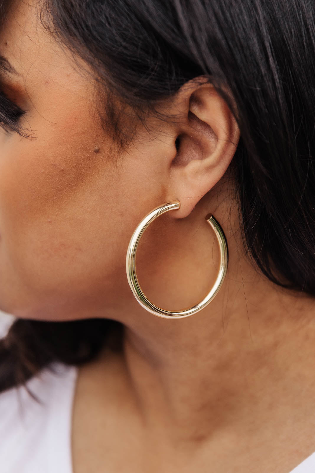 Solid Gold Hoops