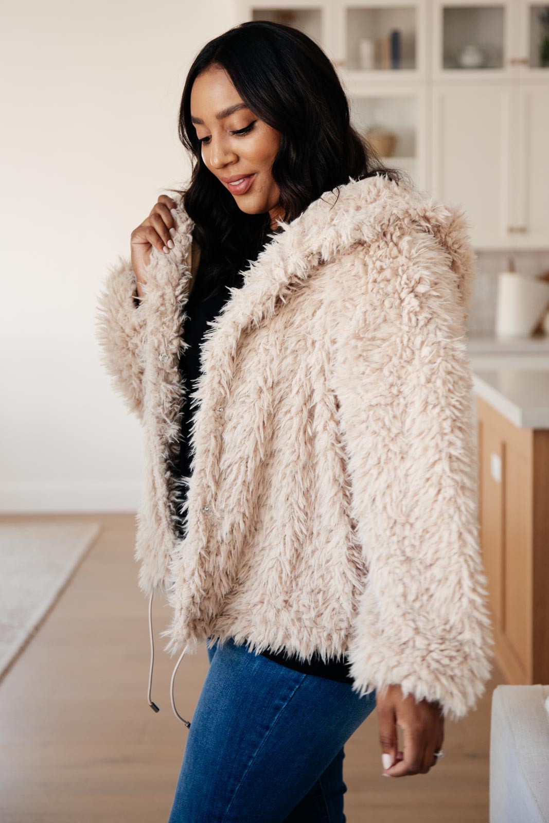 Annika Plush Faux Fur Jacket