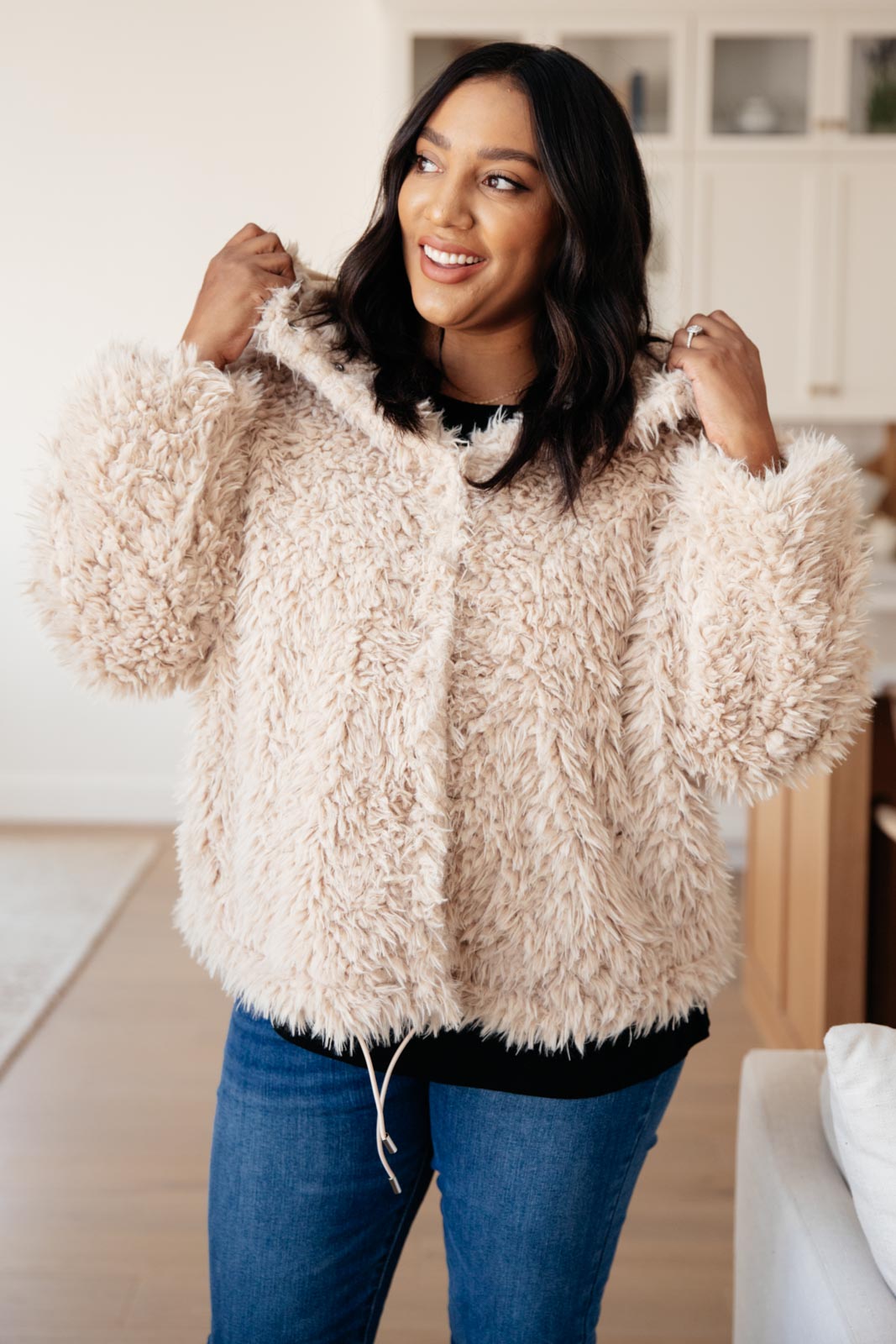 Annika Plush Faux Fur Jacket