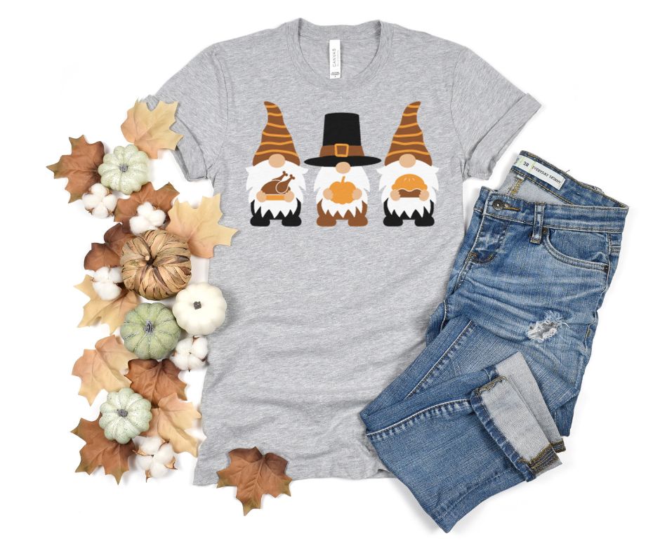 PREORDER: Thanksgiving Gnomes Graphic Tee or Sweatshirt