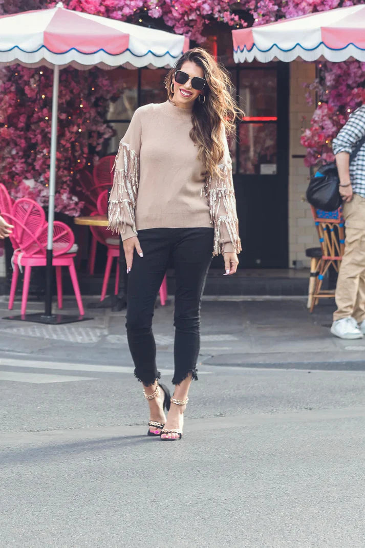 PREORDER: Counting Down Sequin Fringe Sweater