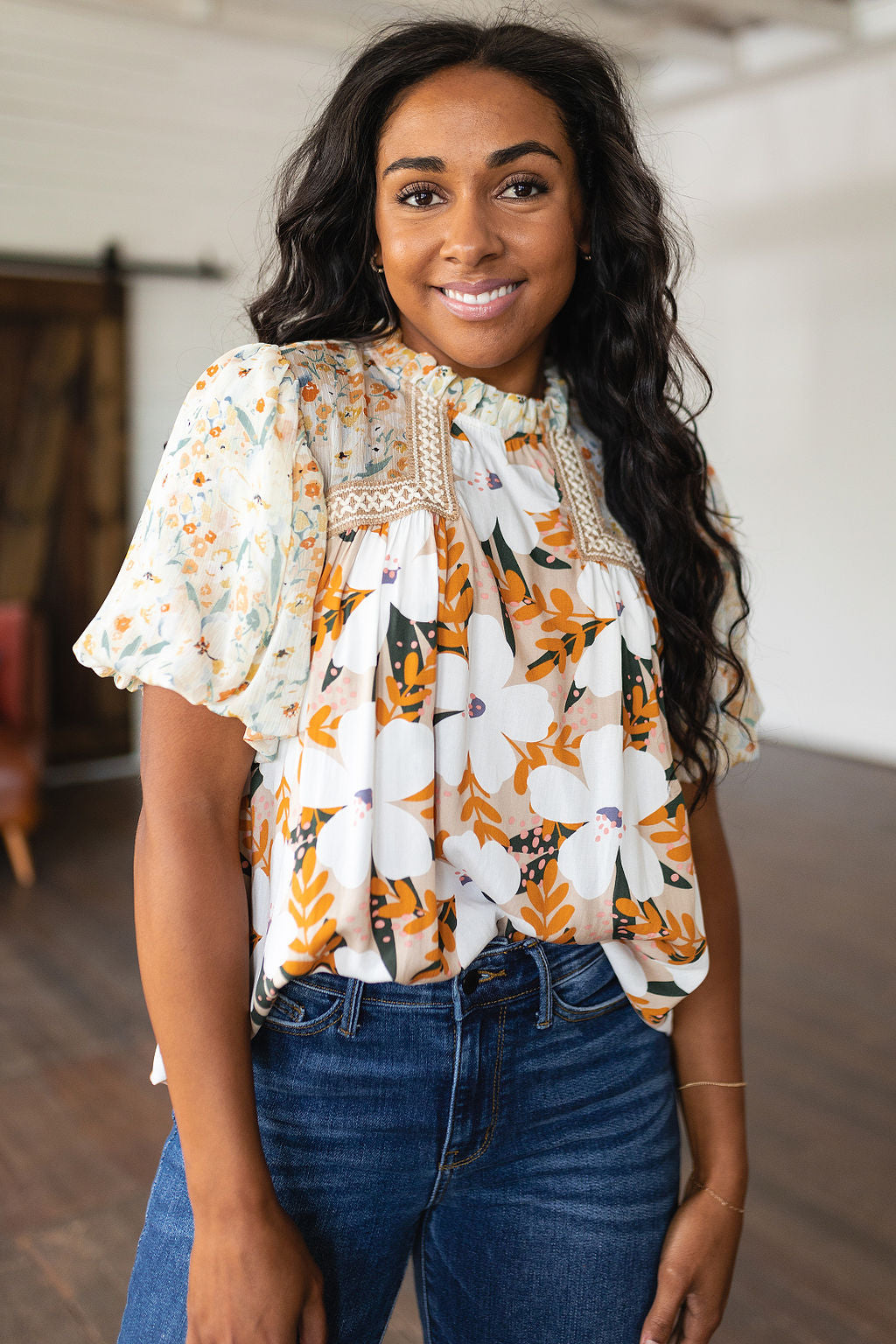 Daydreamer Mixed Floral Top