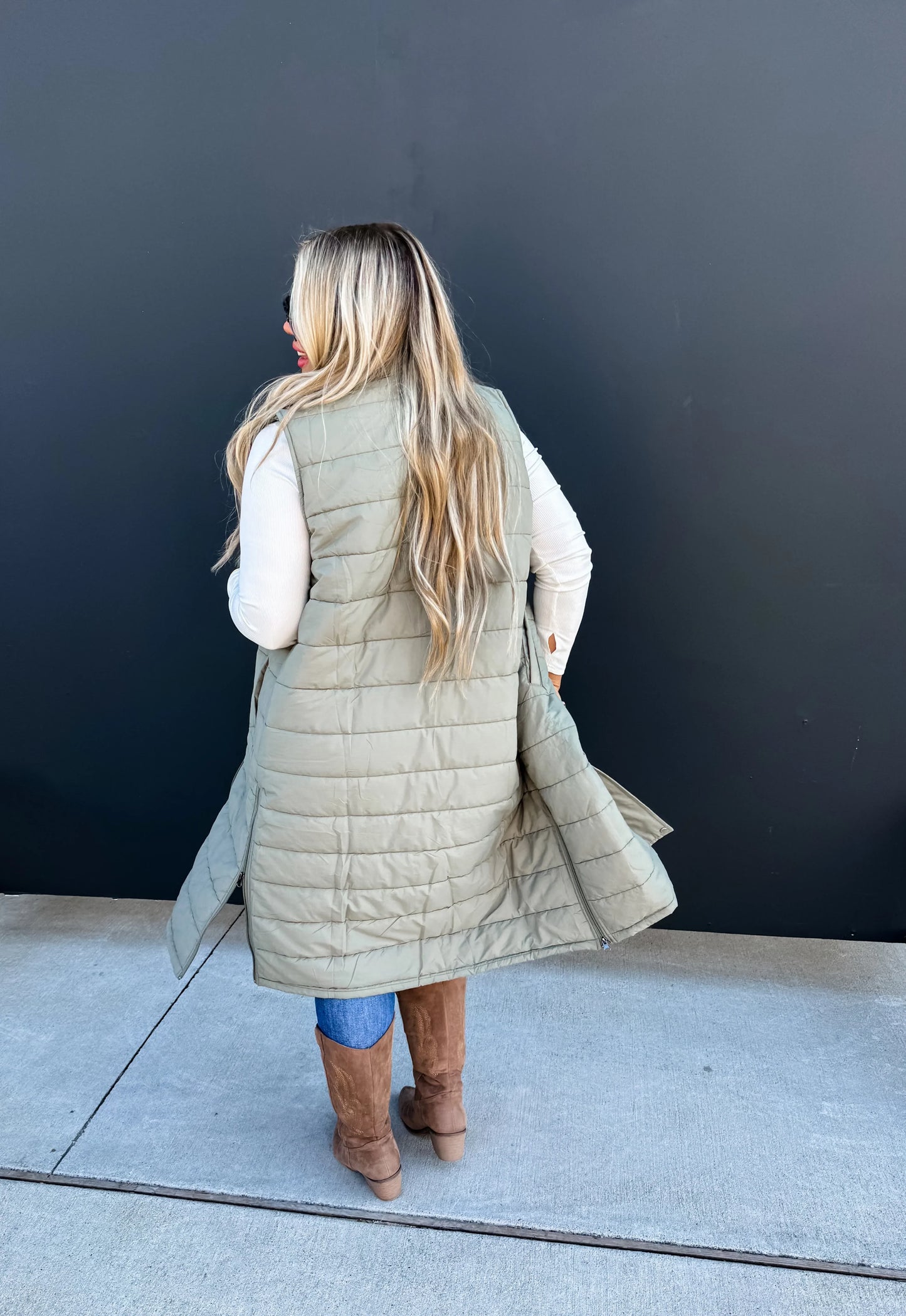 PREORDER: Kendall Long Puffer Vest in Four Colors