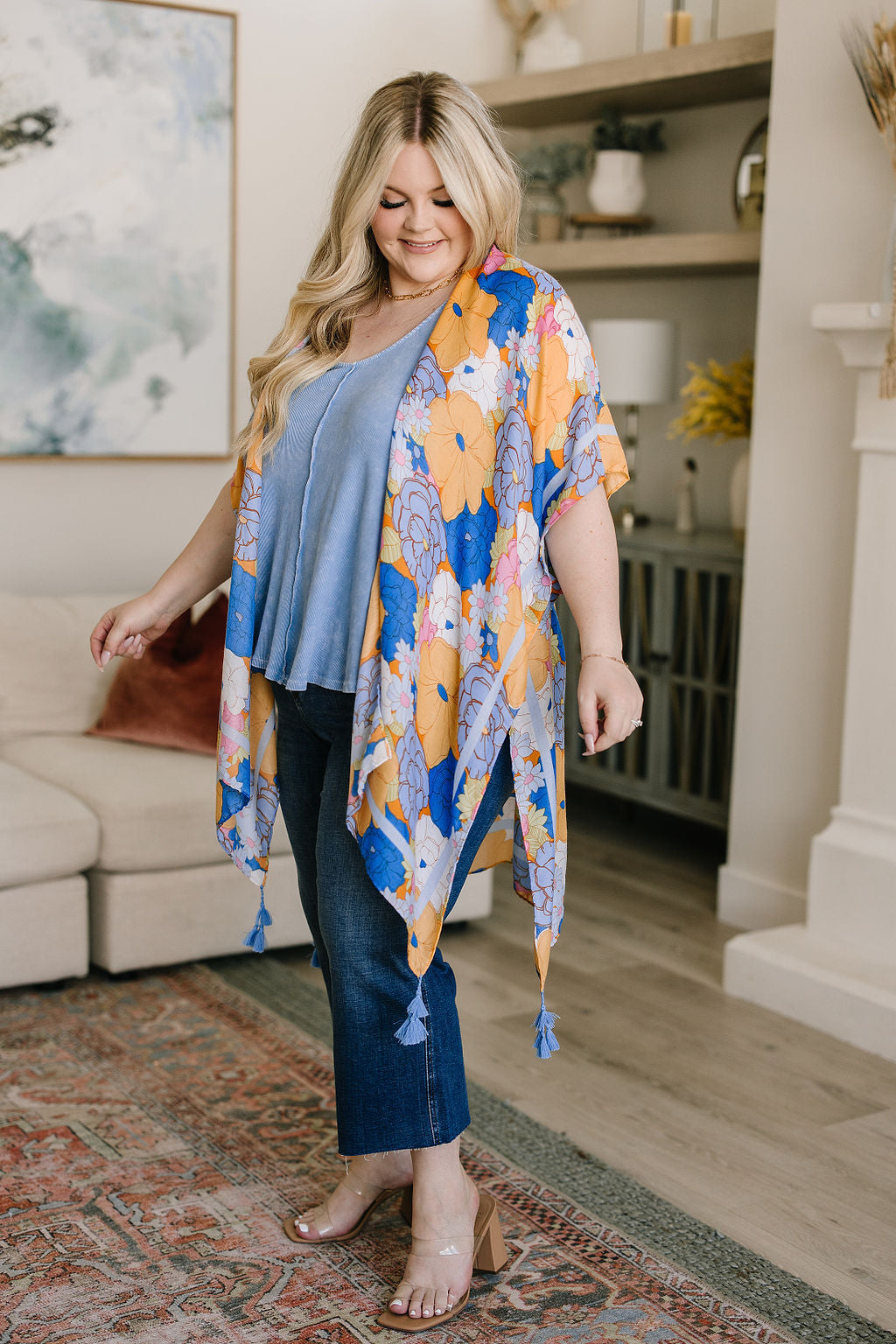 Island Living Floral Kimono