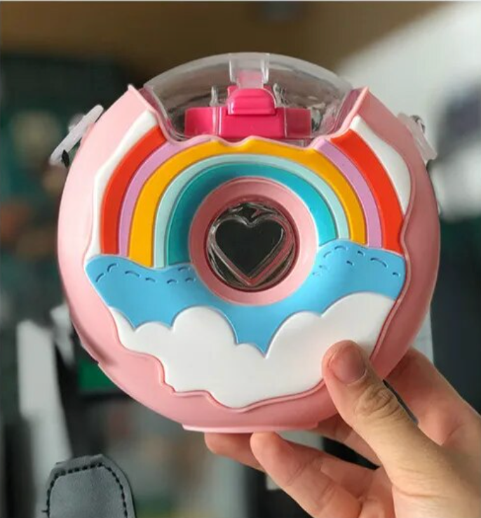 PREORDER: Portable Rainbow Donut Water Bottle