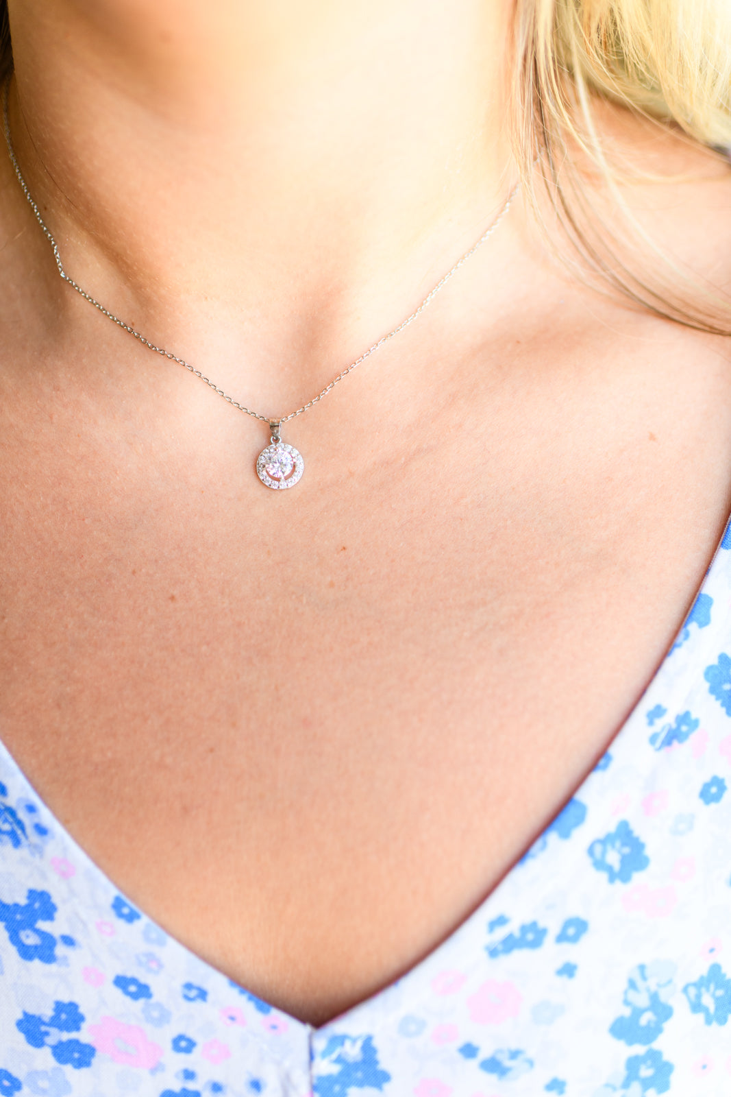 Serendipity in Silver Pendant Necklace