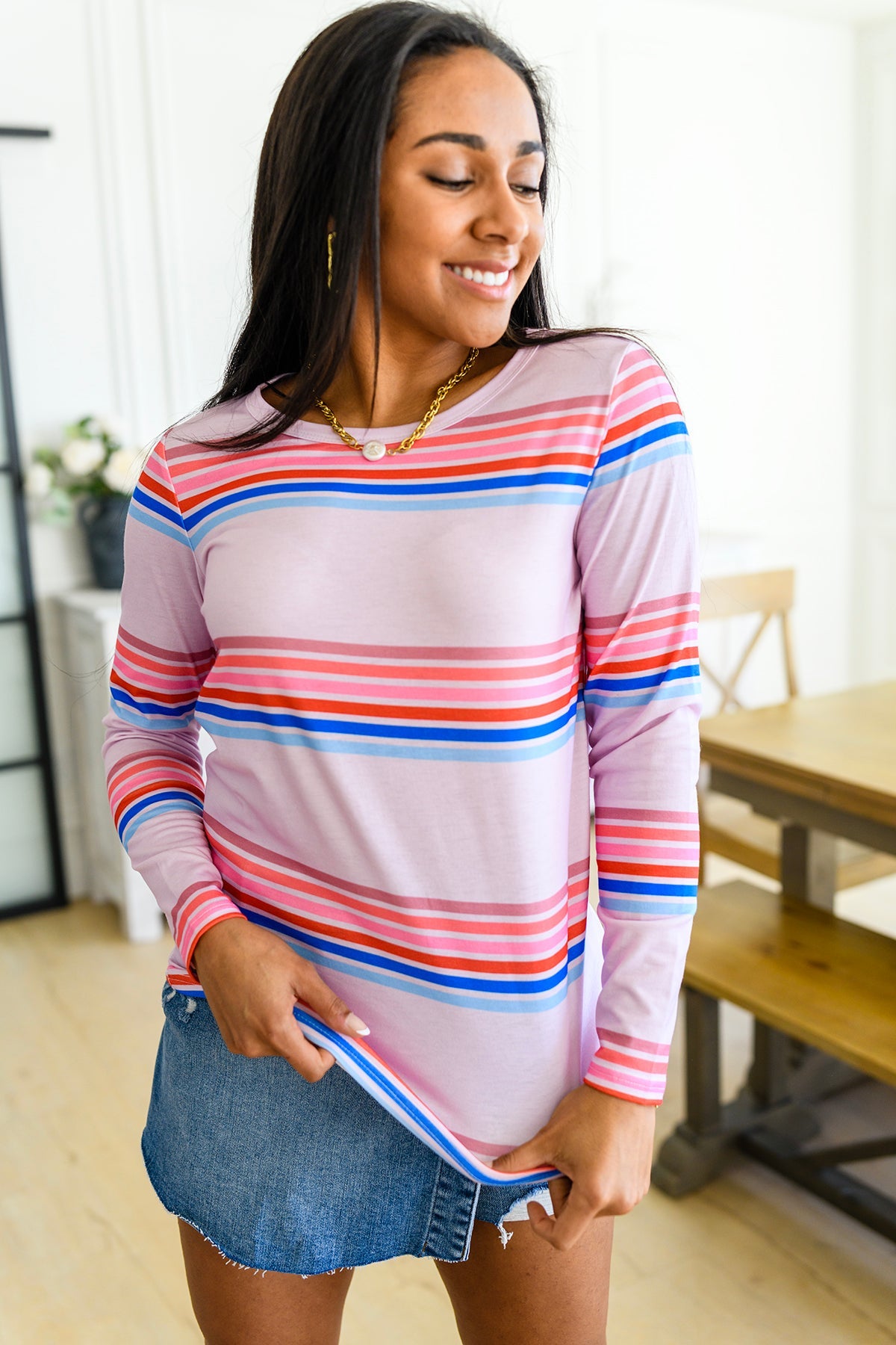 Sweet Like Candy Striped Long Sleeve