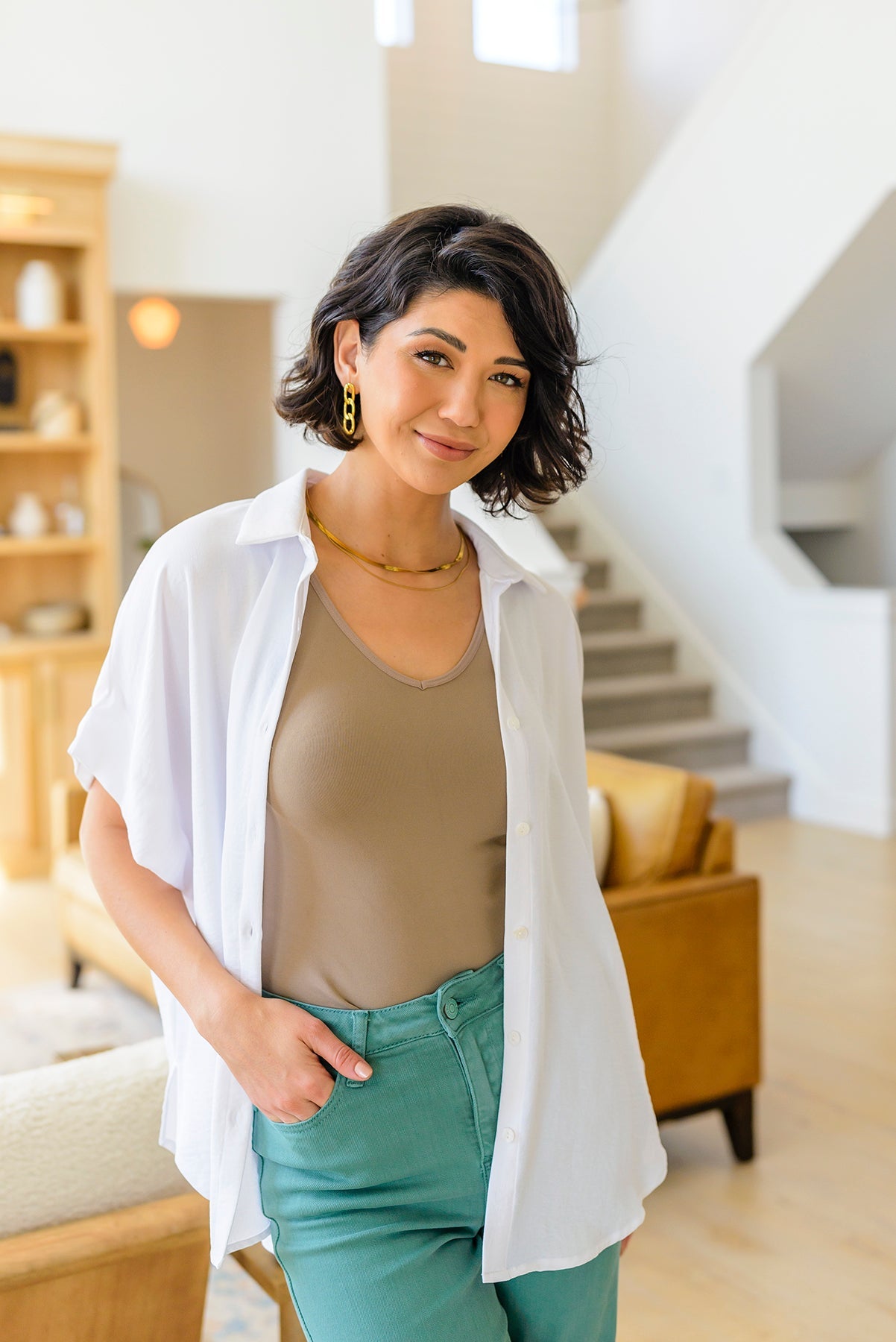 Sweet Simplicity Button Down Blouse